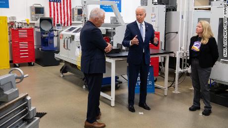 Biden pushes for &#39;generational investments in human infrastructure&#39; in speech in Illinois 