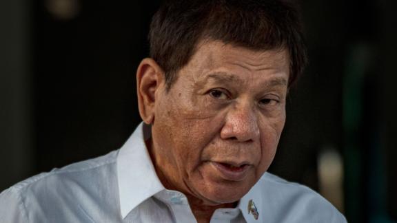 Philippine President Rodrigo Duterte delivers a speech in Manila, Philippines on February 28, 2021.