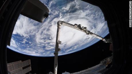 Like Tropical Storm Elsa from the ISS on July 4, 2021.