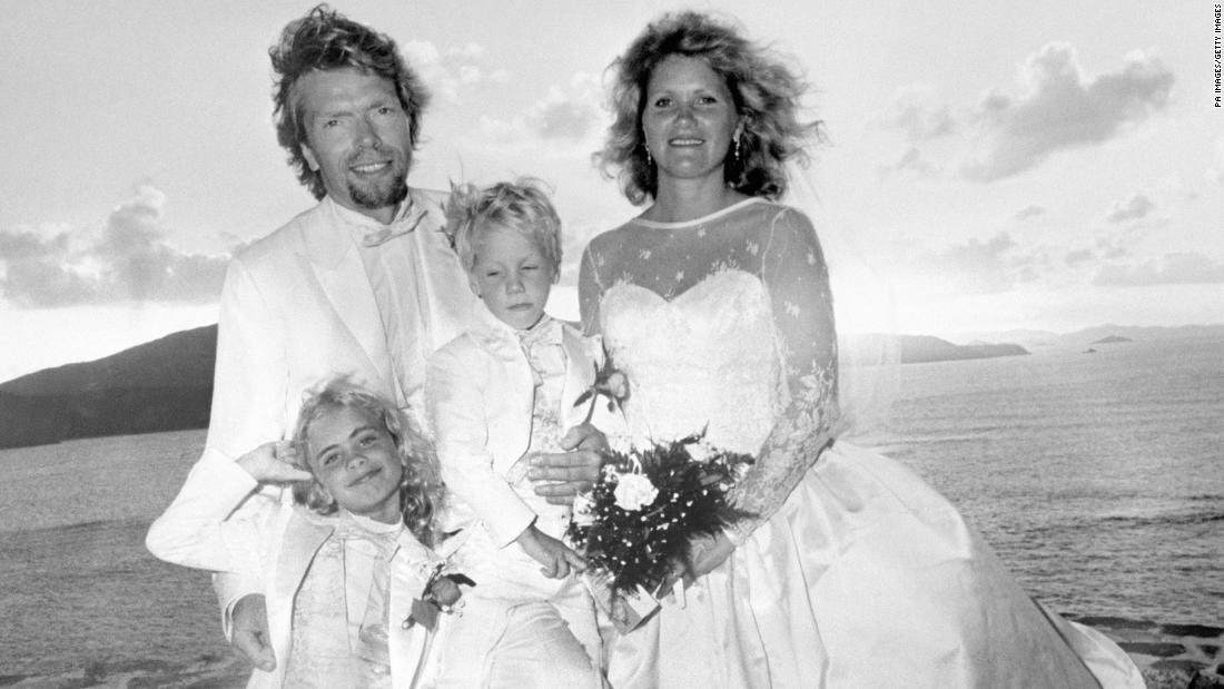 Branson is seen with his wife, Joan, and their children, Holly and Sam, after they were married on the Caribbean island of Neckar in 1989. The island, part of the British Virgin Islands, was purchased by Branson and is operated as a luxury resort.