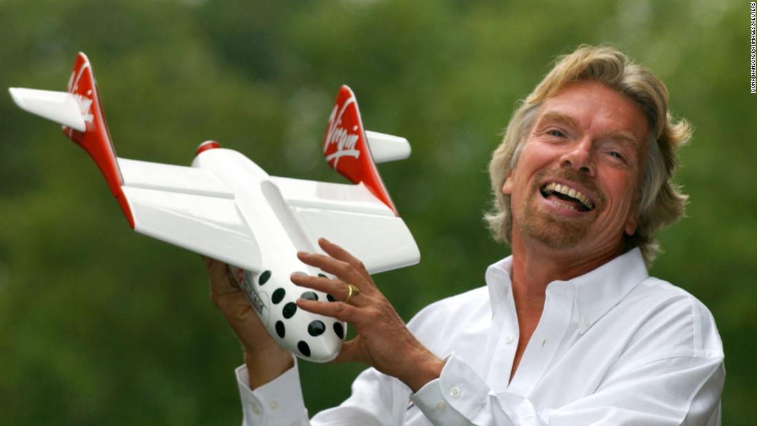 Branson announced his space tourism venture, Virgin Galactic, in 2004.