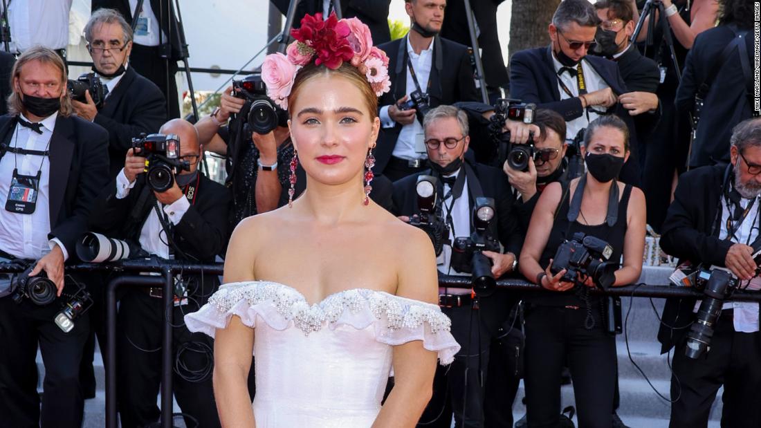 Actress Haley Lu Richardson stepped out in a summery Rodarte look.