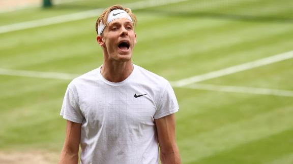 Shapovalov cut a frustrated figure at time during the match. 
