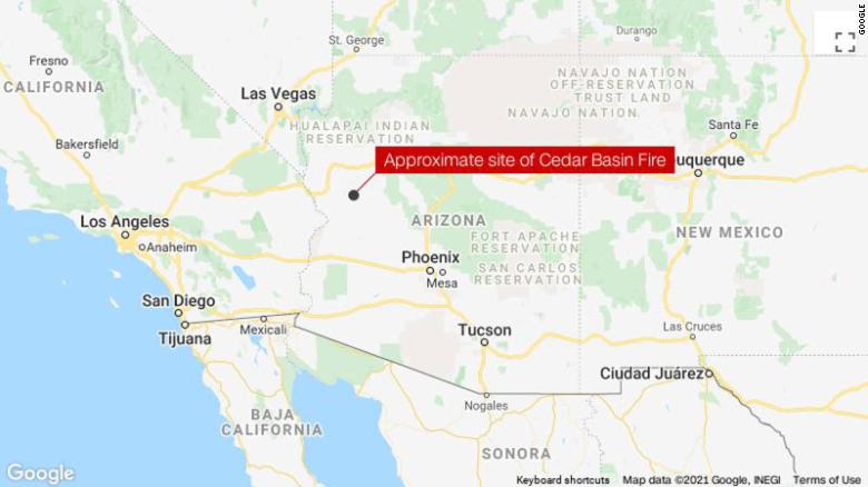 2 crew members killed while helping fight the Cedar Basin wildfire in Arizona