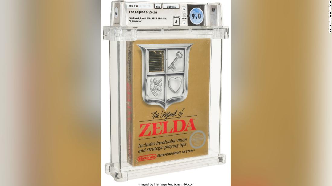 ‘Legend of Zelda’: juego de NES desbloqueado vendido por $ 870,000 en una subasta, récord de videojuego
