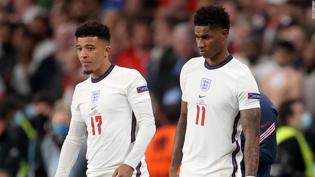 Racist abuse directed at England players after Euro 2020 final defeat is described as 'unforgivable' by manager Gareth Southgate