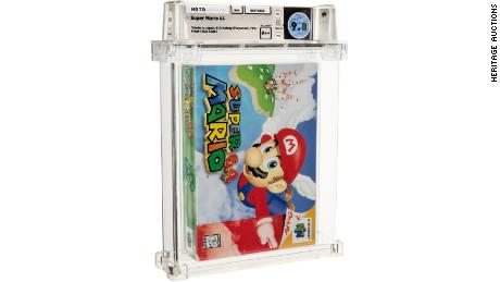 cópia do & # 39;  Super Mario 64 & # 39;  Foi vendido por mais de US $ 1,5 milhão, o valor mais alto pago por um videogame
