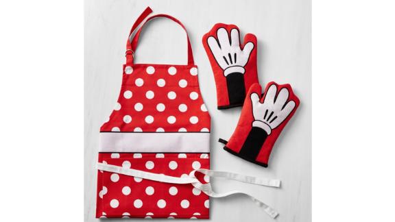 Conjunto de avental Disney Minnie e luvas de forno para adultos