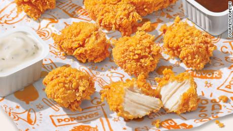 Popeyes is launching chicken nuggets. 