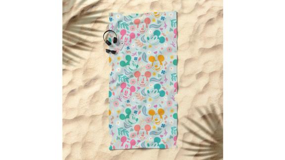 Sun Lee Botanical Mickey Mouse Beach Towel 