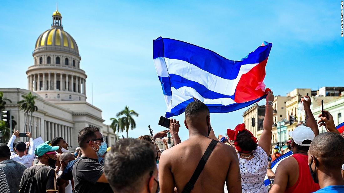 One reported dead in anti-government protests in Cuba