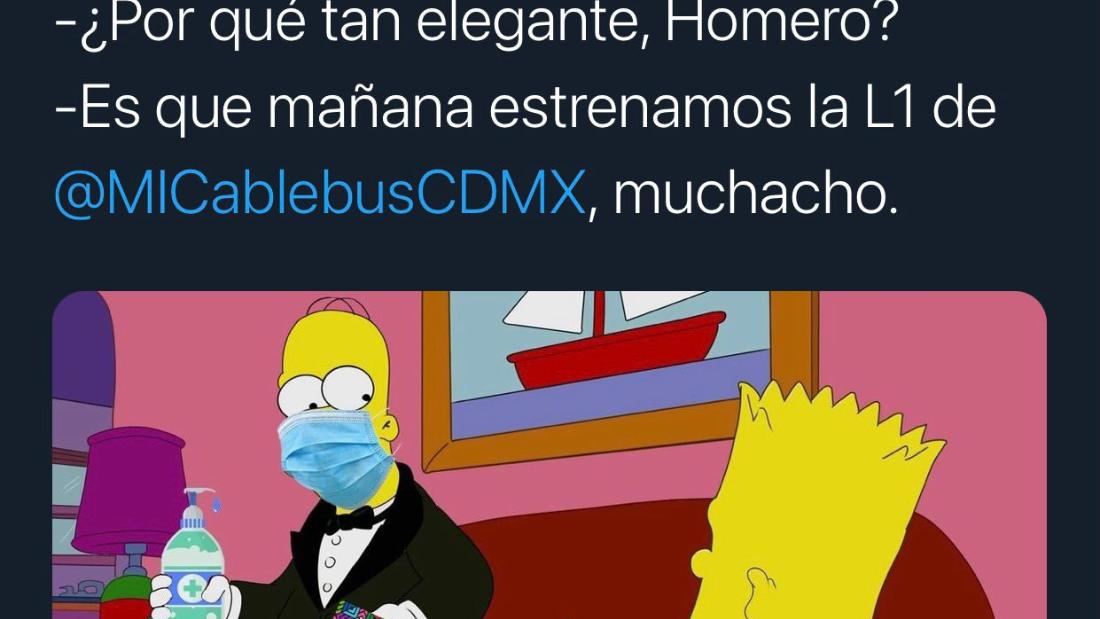 Los Simpson 'se unen' a la inauguración del Cablebús en Ciudad de ...