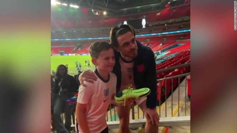 See Jack Grealish's sweet moment with young fan