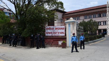 The Supreme Court in Kathmandu, Nepal, on May 24, as parliamentarians filed a writ petition against the decision to dissolve parliament.
