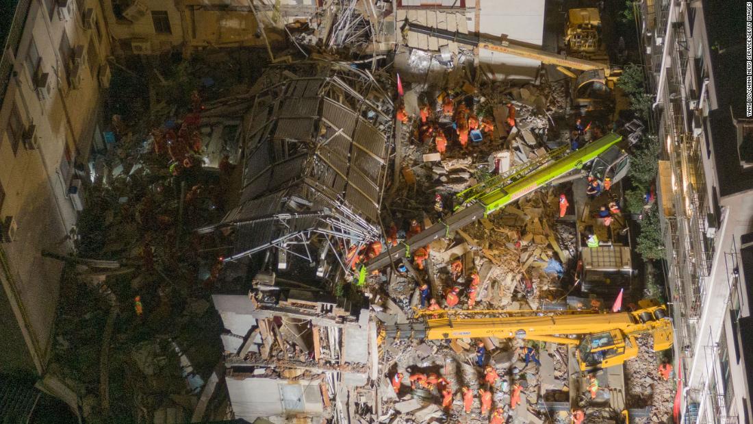 Hotel collapse in China's Jiangsu province kills eight