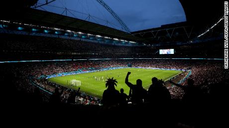 General view inside Wembley Stadium during the UEFA Euro 2020 Final.