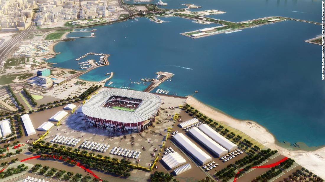 Qatar's Ras Abu Aboud stadium is the first built in World Cup history ...