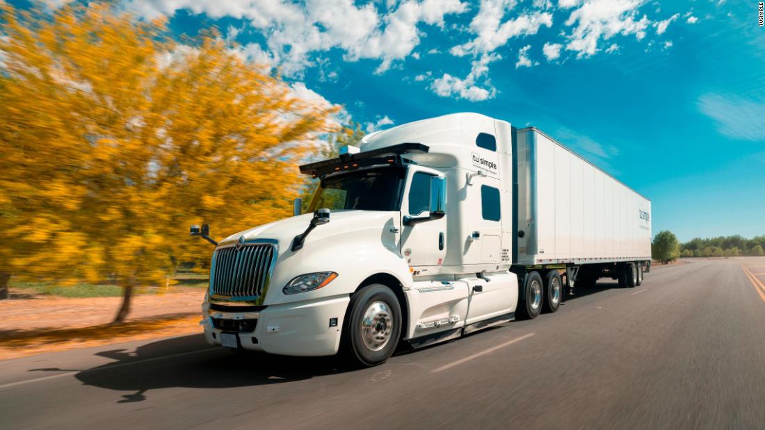 There's a shortage of truckers, but TuSimple thinks it has a solution: no driver needed