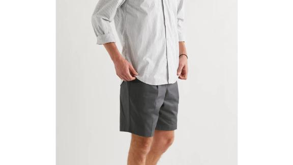 Mr P. Pleated Cotton-Twill Shorts