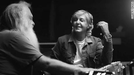 Producer Rick Rubin chats with Paul McCartney in the docuseries &#39;McCartney 3,2,1&#39; (Courtesy of Hulu)