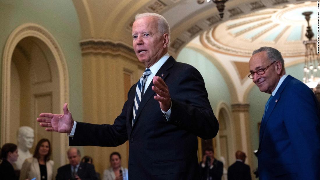 Biden goes all in to try to defuse Democrat-on-Democrat war with his agenda on the brink