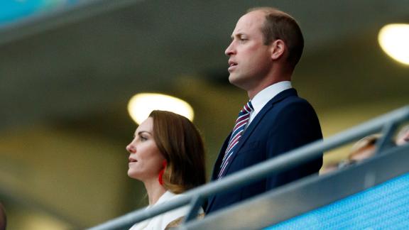 William and Kate at Wembley during the Euro 2020 final