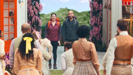 Cecily Strong and Keegan-Michael Key stumble on a musical village in the Apple TV+ series &#39;Schmigadoon!&#39;