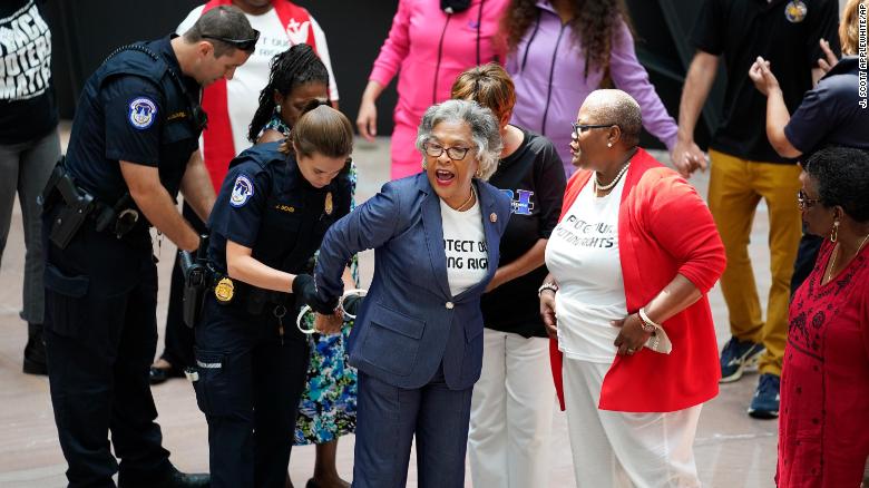 Congressional Black Caucus Chair Joyce Beatty arrested at voting rights protest