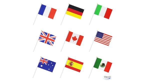 Bandeira mundial internacional de 50 países