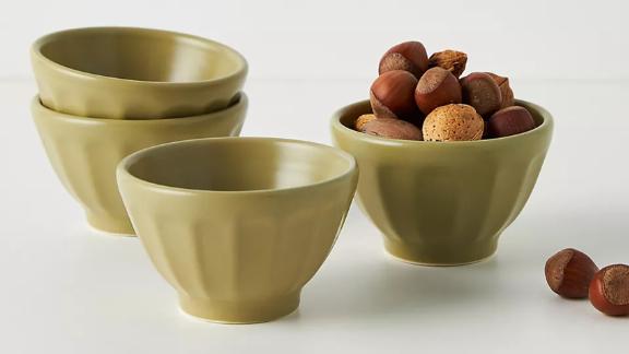 Mini mat latte bowls, set of 4