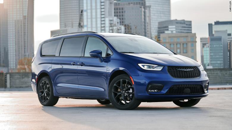 2021 Chrysler Pacifica Limited S, which boasts a new, sportier look with black wheels and trim pieces on the body.