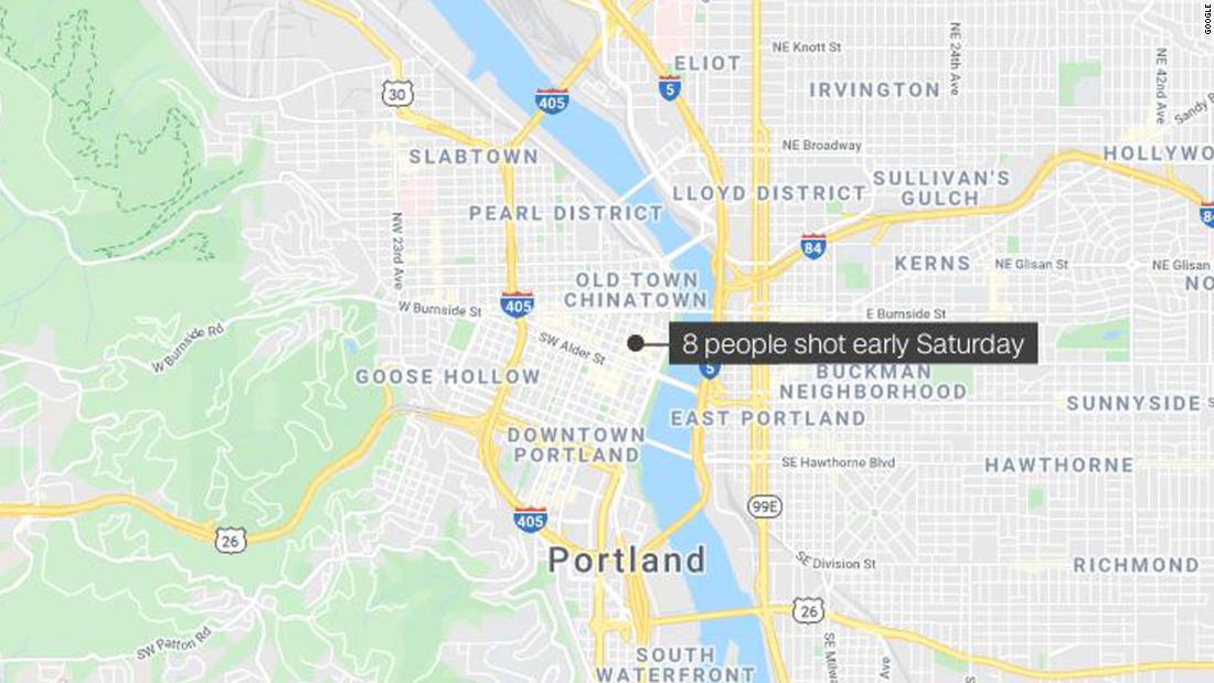 8 people wounded in downtown Portland, Oregon, shooting