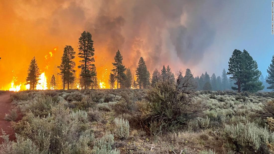 Dry thunderstorms and high temperatures raise wildfire risk across the already-scorched West
