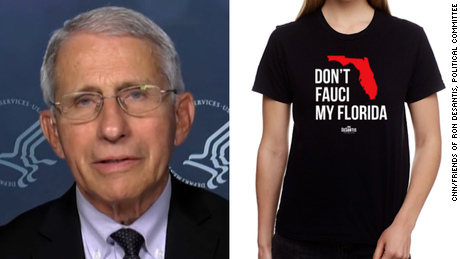 DeSantis PAC selling &#39;don&#39;t Fauci my Florida&#39; merch. Hear Fauci&#39;s reaction