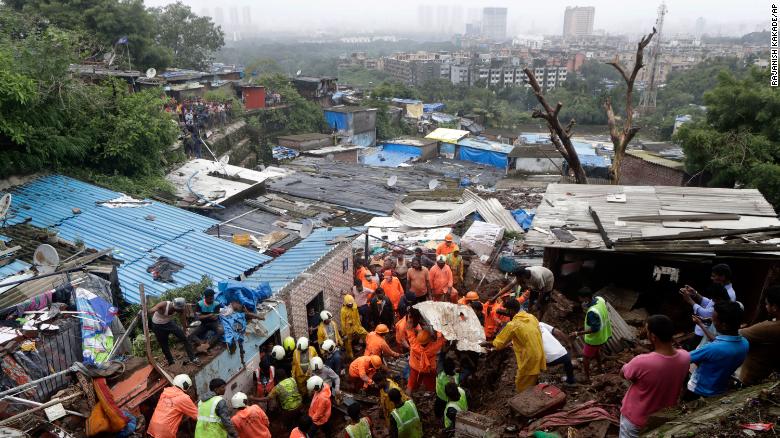 At least 31 people killed after Mumbai hit with torrential rain