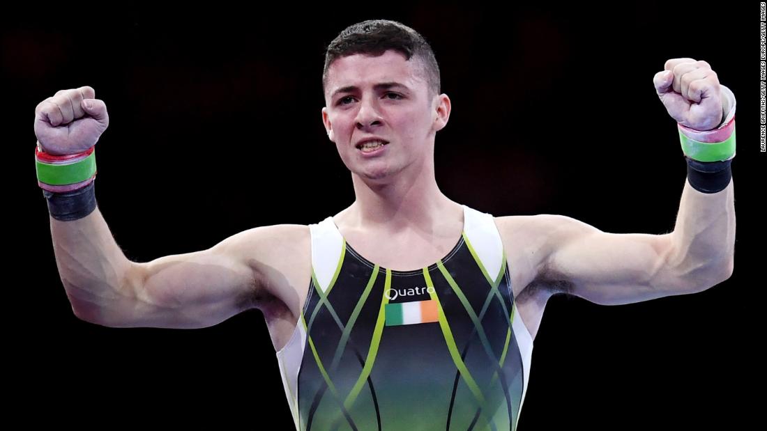 Irish gymnast jumps on Olympic Village bed to debunk 'anti-sex fake news'