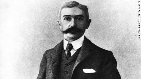 An undated photograph of Baron Pierre de Coubertin, founder of the modern Olympic Games. 