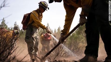 They escaped flames pushed by winds of 30 km / h.  Crew fighting the big Bootleg Fire still trying to tame it