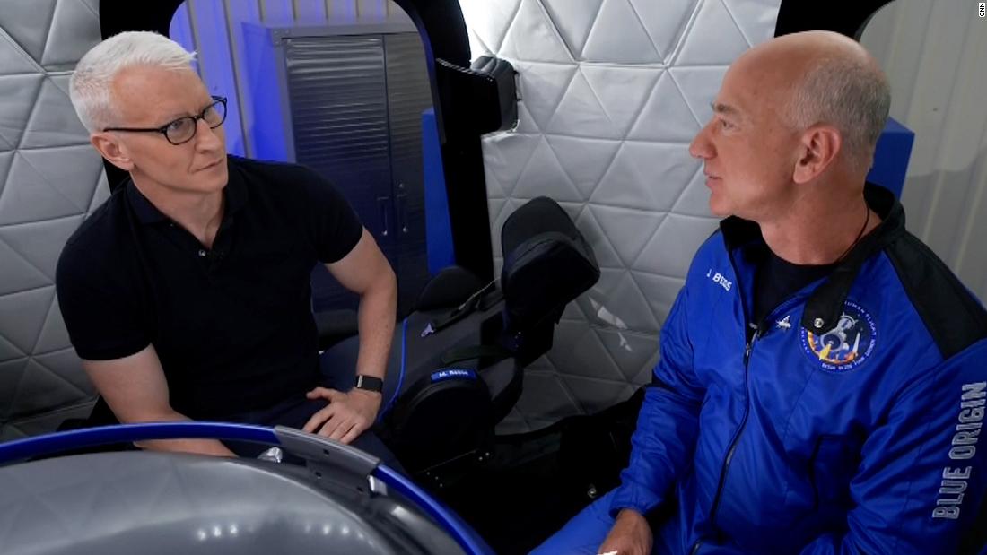 Jeff Bezos reveals what the crew talked about before liftoff