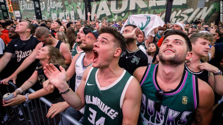 Thousands of fans watched Game 6 just outside the arena.