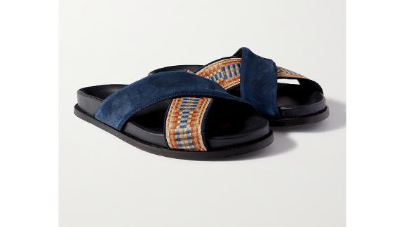 Mr P. ​​David Suede and Webbing Sandals