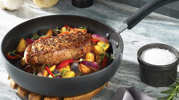 T-fal Ultimate Hard Anodized Nonstick Fry Pan With Lid
