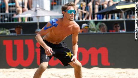 US men&#39;s beach volleyball player Taylor Crabb reportedly tested positive for Covid-19.