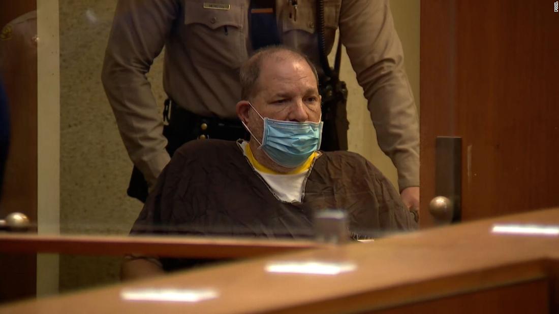 Harvey Weinstein, in a wheelchair, pleads not guilty to ...