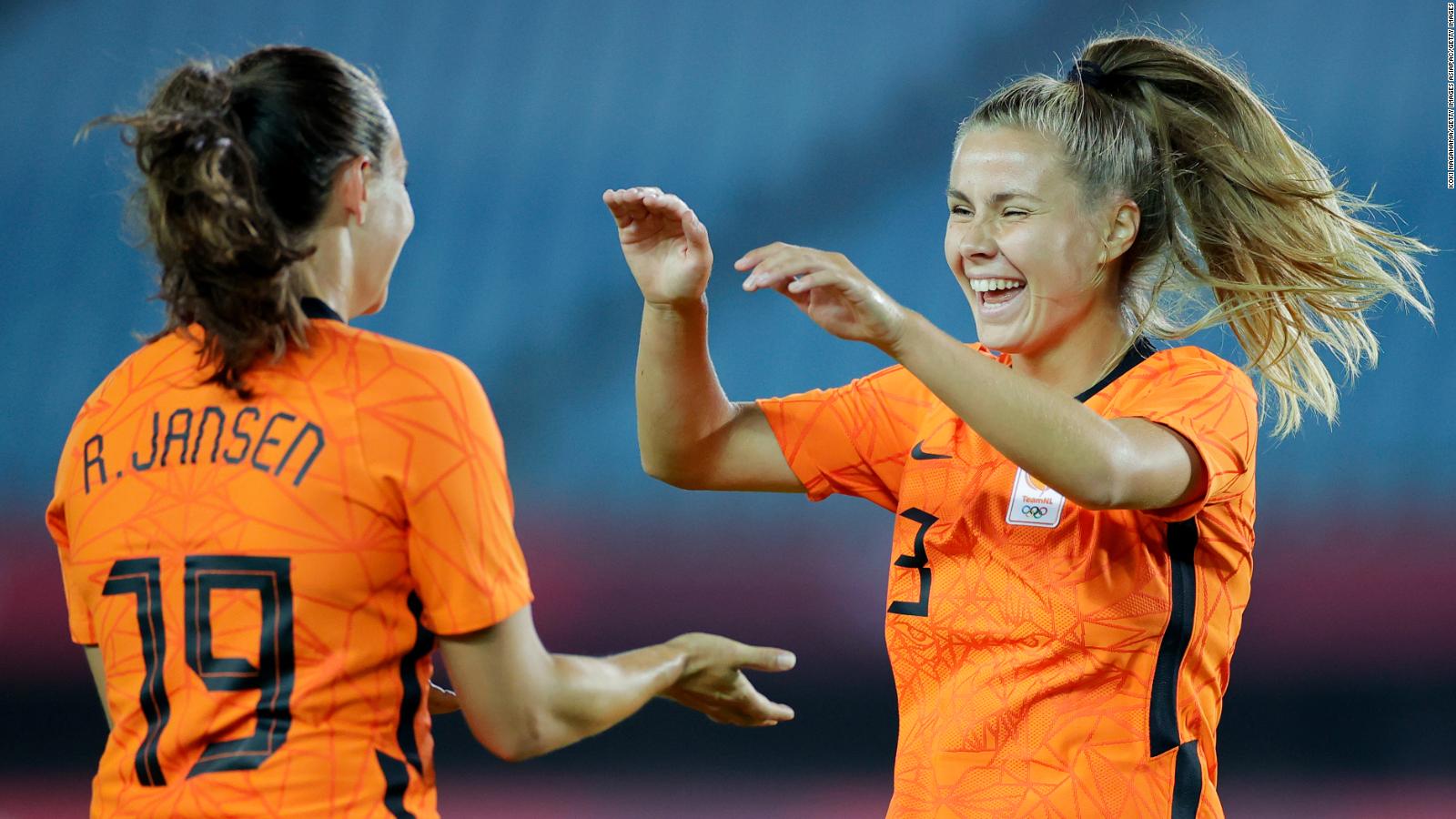 Netherlands thrashes Zambia 10-3 in women's football tournament to set ...