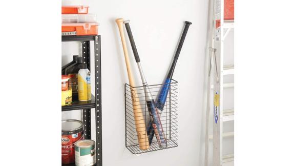 mDesign Metal Wire Wall Mount Storage Organizer