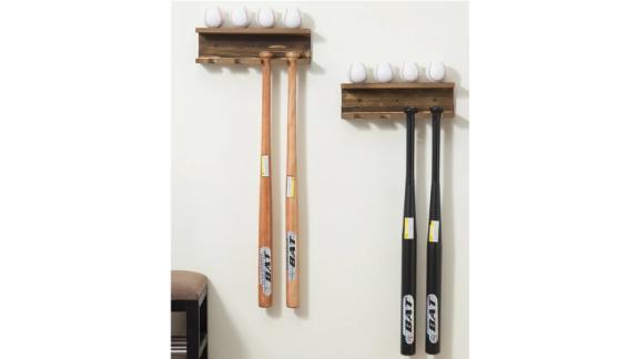 Danton Baseball Bat And Ball Wall Mounted Rack