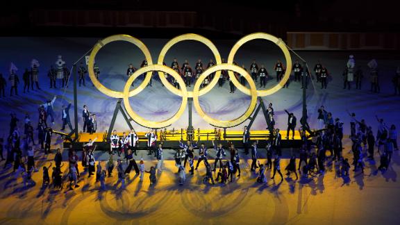 People perform during the opening ceremony.