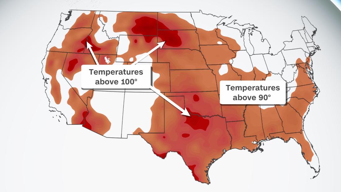 Massive heat dome brings yet another heat wave, this time covering most of the US