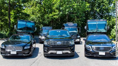 Vehicles in the fleet of RMA Worldwide Chauffeured Transportation. The Rockville, Maryland-based RMA, like many other limousine companies, had to layoff employees and sell off vehicles because of sharp declines in business during the pandemic.